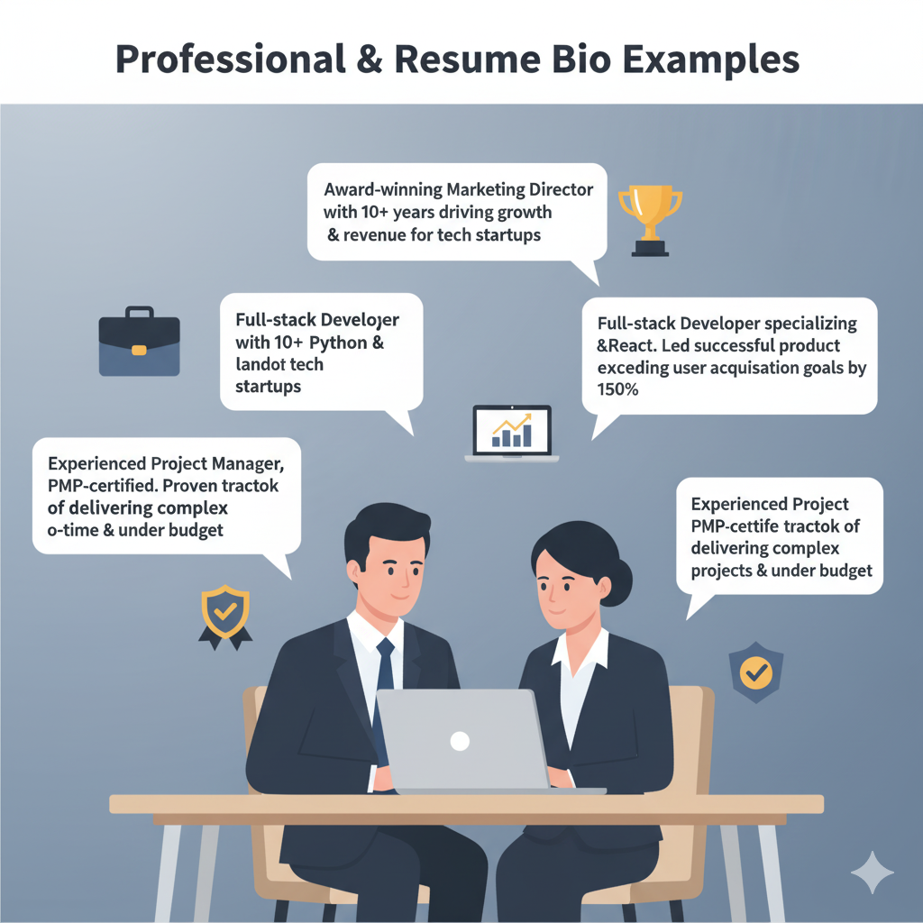 Short Bio Examples & Templates for Professionals, Students, LinkedIn & Resumes 4 simple short bio example yourself